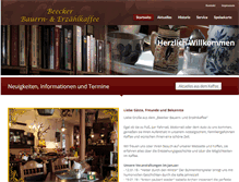 Tablet Screenshot of bauernkaffee.de